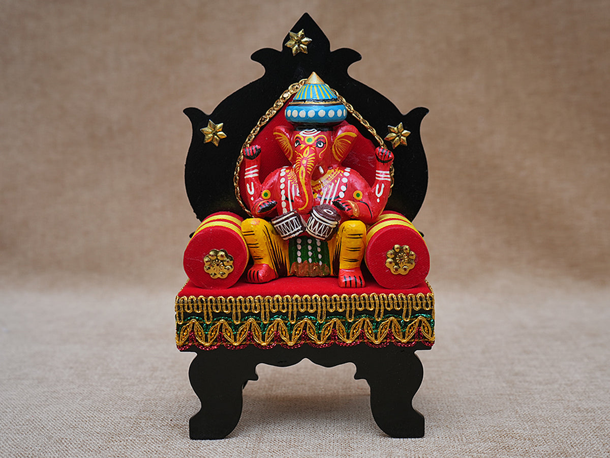 Handicraft Wooden Lord Ganesha Decor Piece