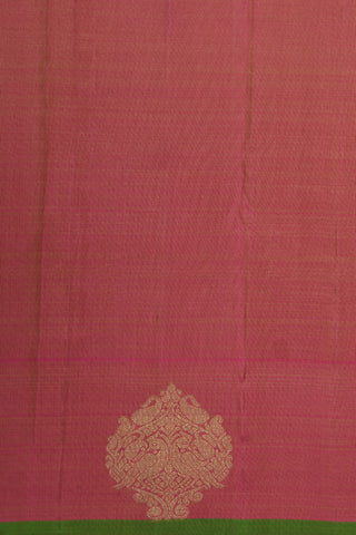 Parrot Design Border With Paimadi Kattam Beige Kanchipuram Silk Saree