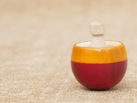 Traditional Wooden Spinning Top Set