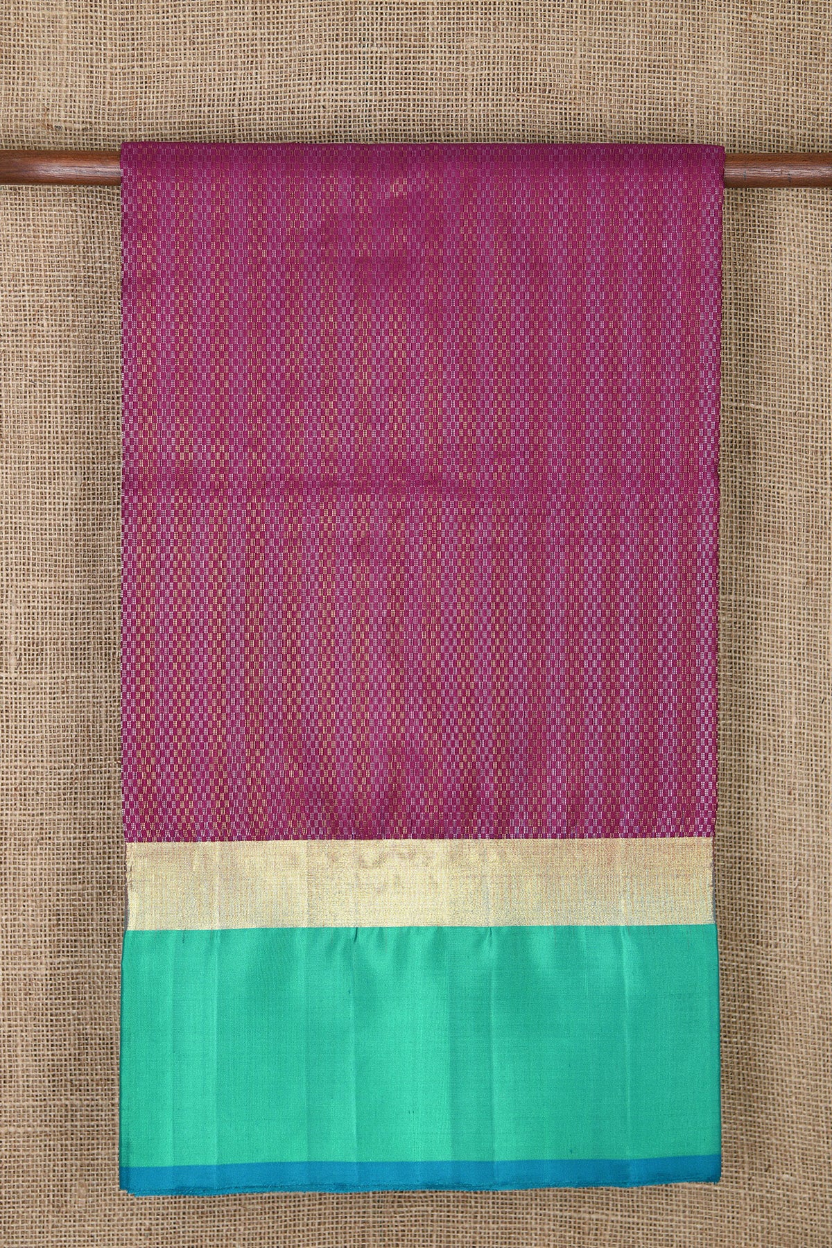 Contrast Plain Big Border With Design Magenta Purple Soft Silk Saree