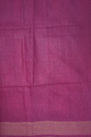 Threadwork Design Mulberry Purple Jute Saree