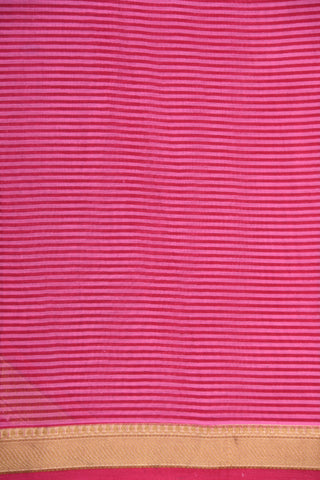 Allover Design Magenta Pink Printed Ahmedabad Cotton Saree