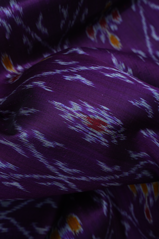 Allover Design Regal Purple Odisha Silk Saree