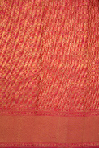 Allover Iruthalai Pakshi And Floral Zari Design Ruby Red Kanchipuram Silk Saree