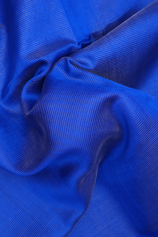 Allover Stripes Design Royal Blue Jute Saree