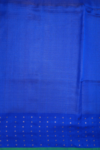 Allover Stripes Design Royal Blue Jute Saree