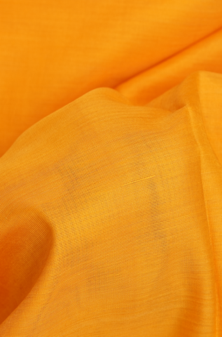 Arai Maadam Border Honey Orange Nine Yards Silk Cotton Saree
