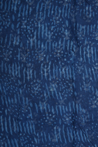 Bagru Printed Indigo Blue Hyderabad Cotton Saree