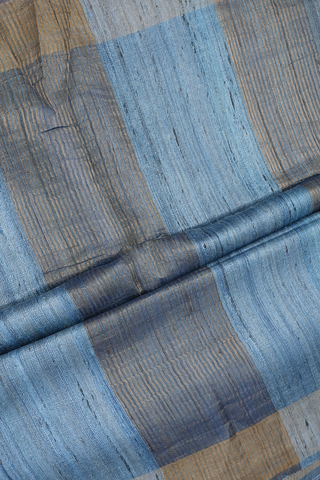 Bavanchi Border Plain Aegean Blue Jute Saree