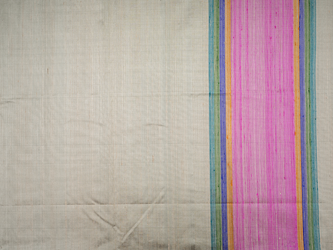 Bavanchi Border Plain Purple Pink Raw Silk Salwar Material