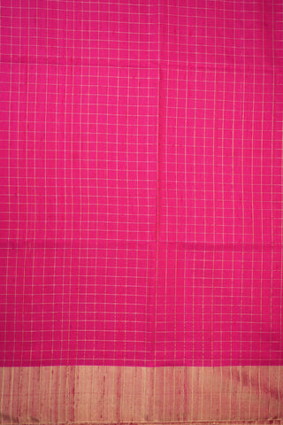 Bavanchi Border Rani Pink Raw Silk Saree