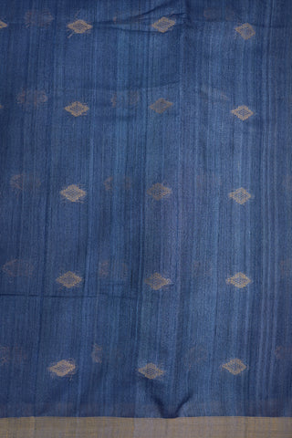 Bavanchi Border Royal Blue Jute Saree