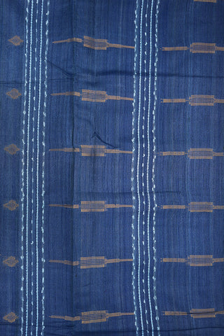 Bavanchi Border Royal Blue Jute Saree