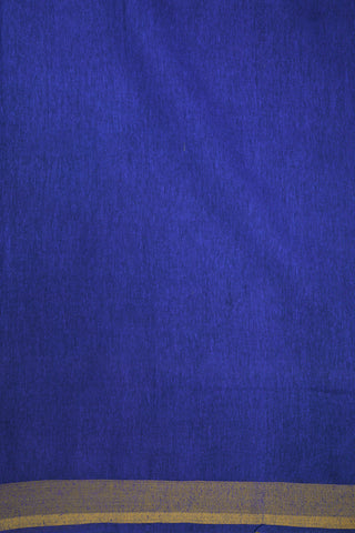 Bavanchi Border Royal Blue Jute Saree