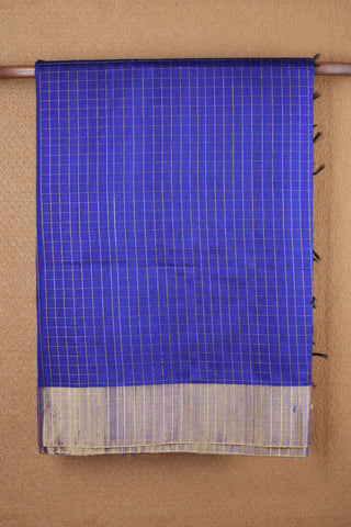 Bavanchi Border Royal Blue Raw Silk Saree