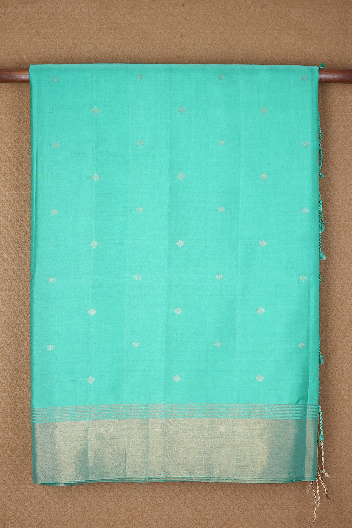 Bavanchi Border Sea Green Soft Silk Saree