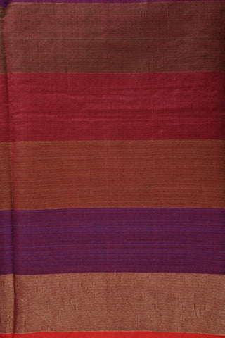 Big Border Checked With Multicolor Jute Saree