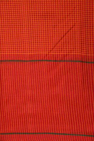 Big Border With Reddish Maroon Koorainadu Silk Cotton Saree