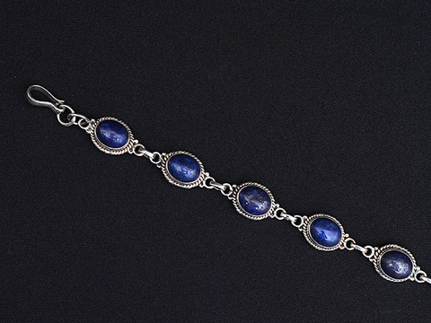 Mens Sterling Silver Cuff: Bracelet With Lapis Lazuli – Fine Jewelry by  Anastasia Savenko