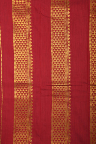 Arai Madam Zari Border In Plain Maroon Apoorva Cotton Saree