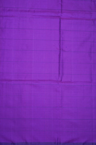 Checked Purple Soft Silk Saree