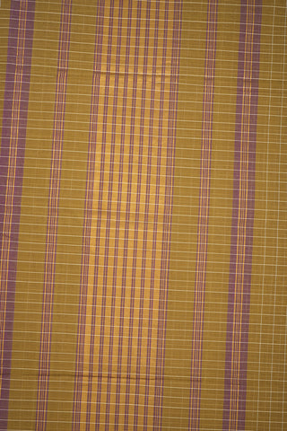 Checks And Buttas Ochre Yellow Venkatagiri Saree