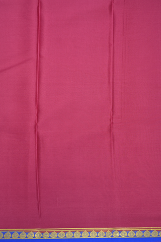 Contrast Border Plain Pink Mysore Silk Saree