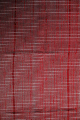 Contrast Border With Checks Black Jute Silk Saree