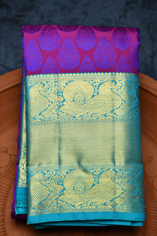 Traditional big border saree from prakashsilks. | Traditional silk saree,  Bridal silk saree, Wedding silk saree