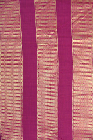 Contrast Zari Border In Plain Dual Shade Purple Apoorva Nine Yards Cotton Saree