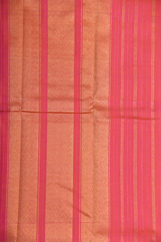 Diamond Border With Thread Work Small Checked Brinjal Purple Kanchipuram Silk Saree