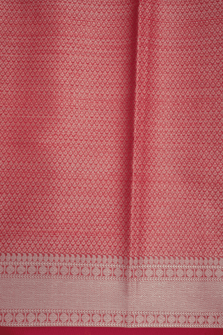 Diamond Design Ruby Red Kota Cotton Saree