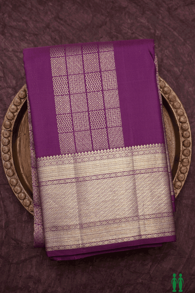 Buy Grape Purple Saree In Pure Banarasi Silk With Upada Zari Weave In  Floral Jaal Work KALKI Fashion India