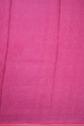 Floral Trellis Design Tone On Tone Pink Printed Silk Saree