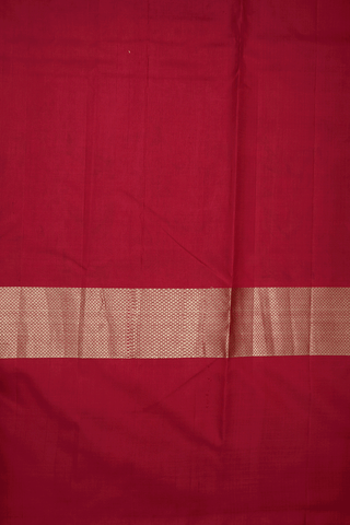 Floral Hand Painted Egg White Kanchipuram Silk Saree