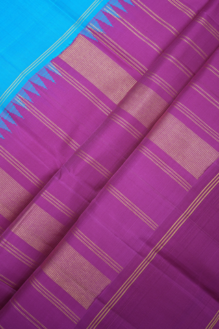 Ganga Jamuna Border Plain Beige Kanchipuram Silk Saree