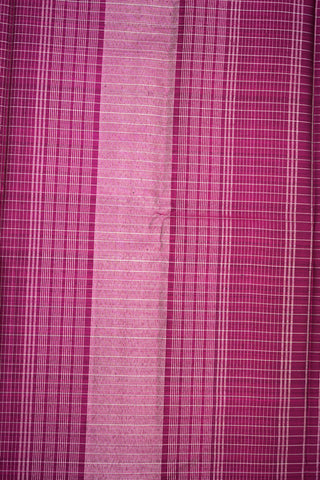 Checks With Plain Border Green Kanchipuram Silk Saree