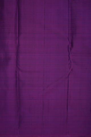 Half And Half Color Purple Navy Blue Kanchipuram Silk Saree