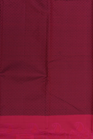 Jacquard With Paisley Border Maroon Art Silk Saree