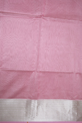 Kuyil Kann Zari Border Orchid Pink Maheswari Silk Cotton Saree