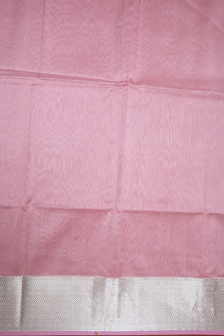 Kuyil Kann Zari Border Orchid Pink Maheswari Silk Cotton Saree