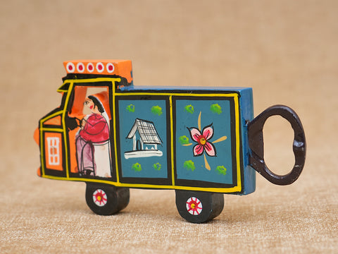 Handicraft Wooden Truck Bottle Opener