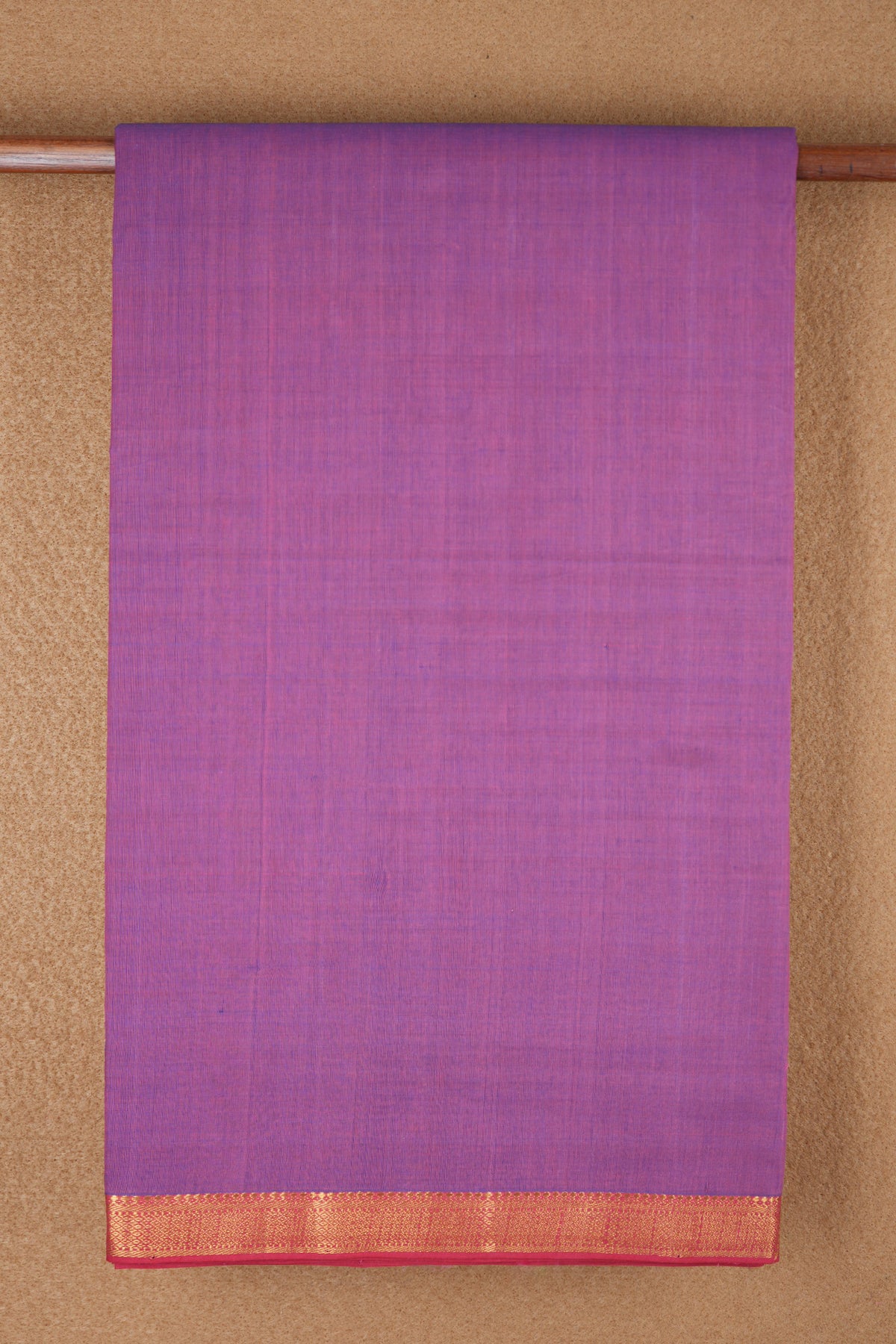 Mayil Kann Zari Border Purple Rose Mangalagiri Cotton Saree