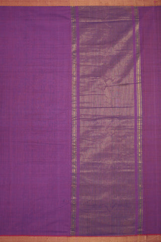 Mayil Kann Zari Border Purple Rose Mangalagiri Cotton Saree