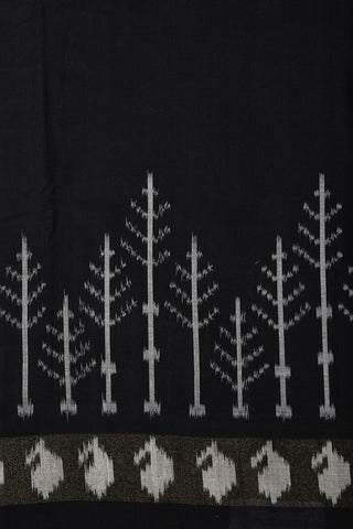 Paisley Border Design BlackPochampally Cotton Saree