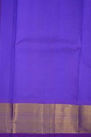 Paisley Zari Buttas Violet Kanchipuram Silk Saree