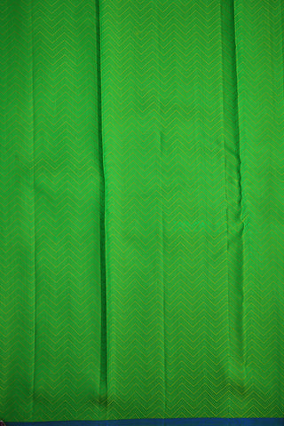 Plain Parrot Green Kanchipuram Silk Saree