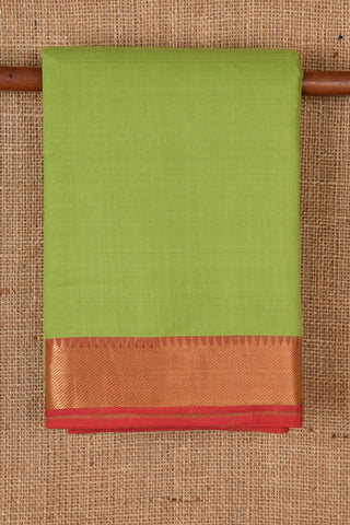 Parrot Green Mangalagiri Cotton Saree