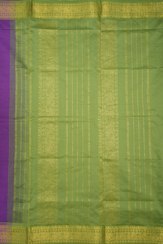 Peacock Border Purple Traditional Silk Cotton Saree