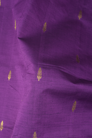 Peacock Border Purple Traditional Silk Cotton Saree